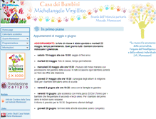 Tablet Screenshot of casadeibambinivirgillito.com